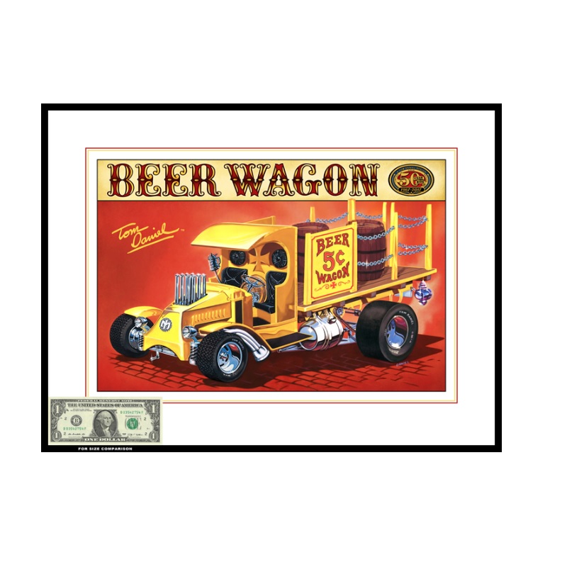 Beer Wagon Color Print